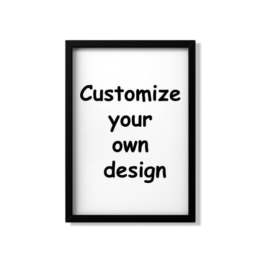 Poster with black and white frame