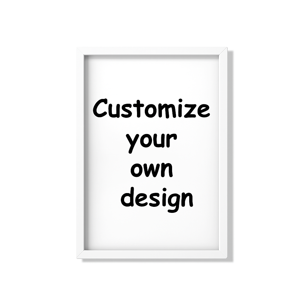 Poster with black and white frame